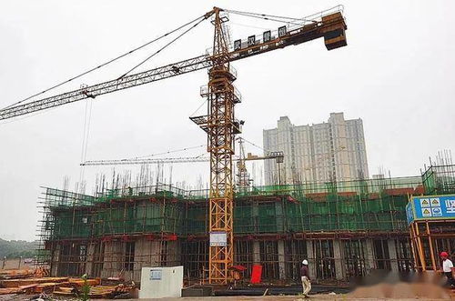 把失掉的工期趕回來 蔡甸建筑工地施工忙